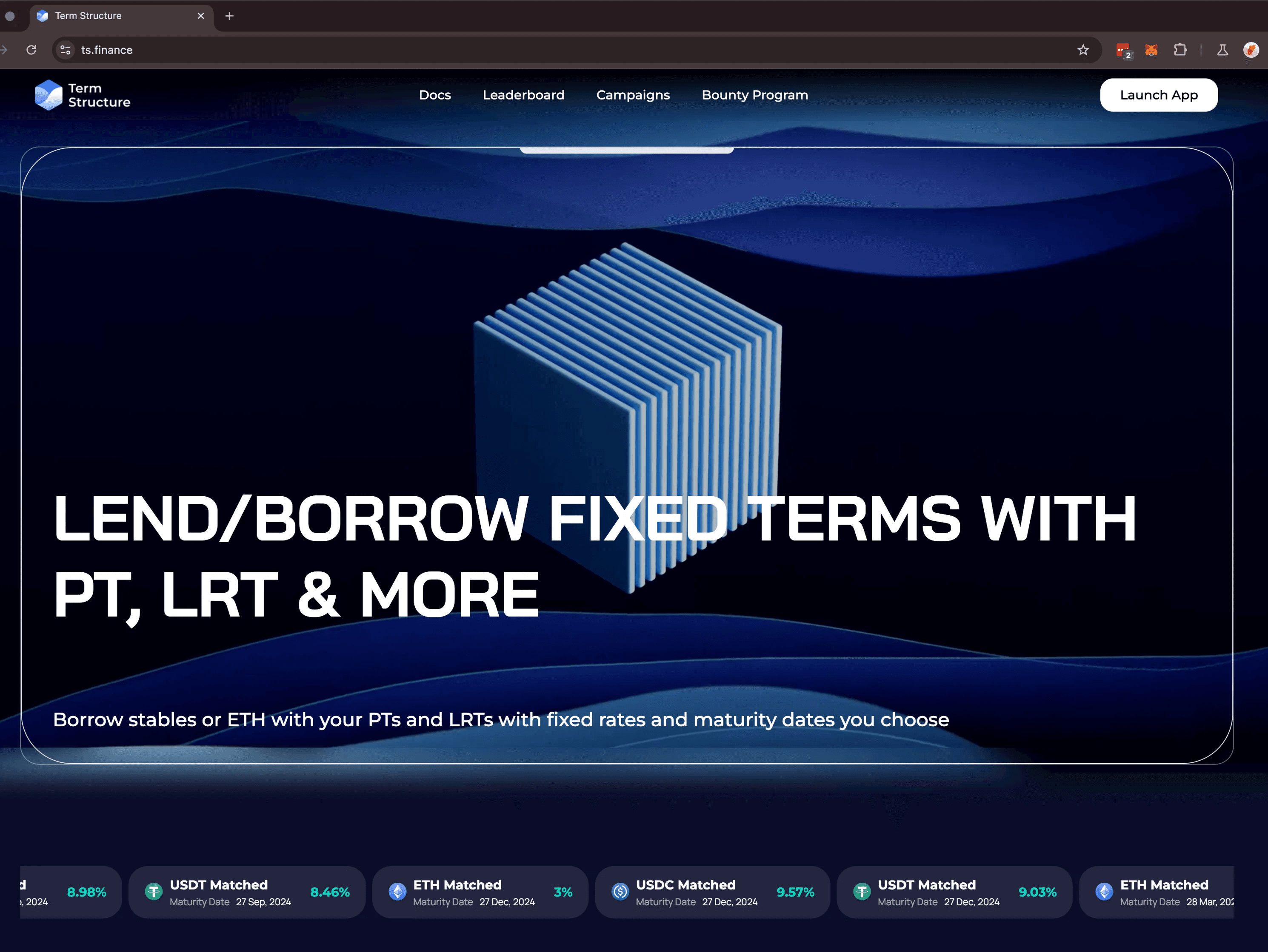 Term Structure Corporate Website
